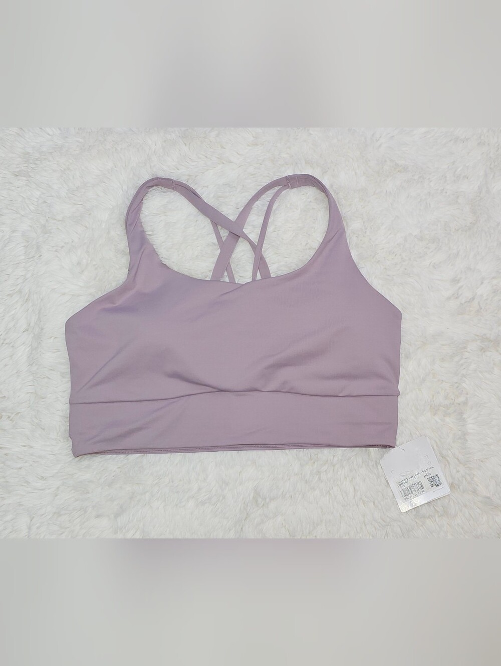 NWT Lululemon Energy Longline Bra Evolve - Lotus Dust (Size L)